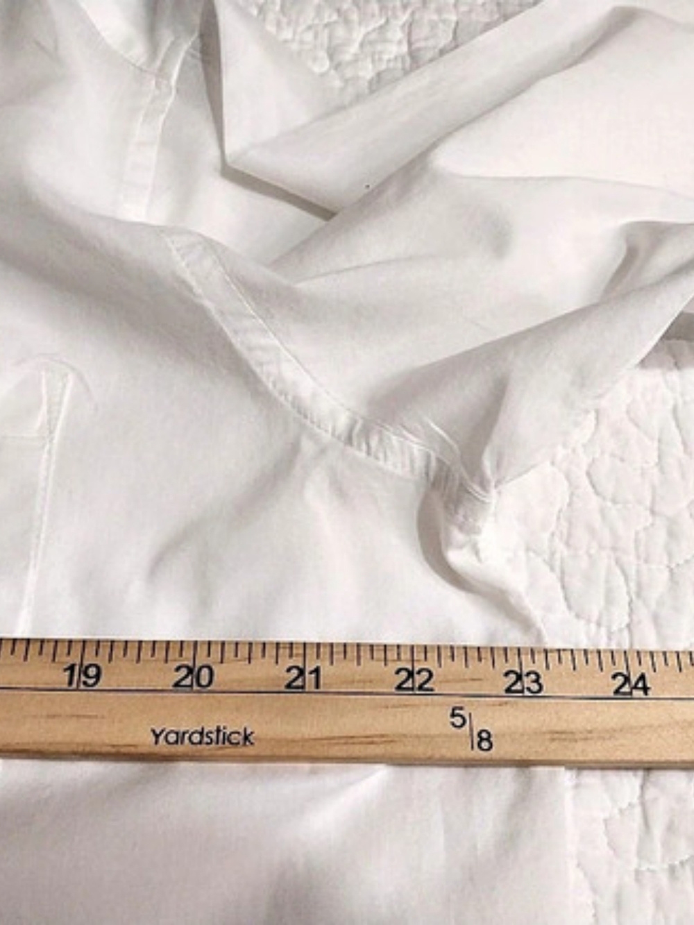 natural life White Cotton Button Down Classic Shirt in White Size Medium - Picture 7 of 10